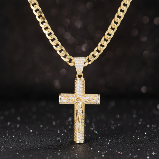 Collar Crucifijo 14K